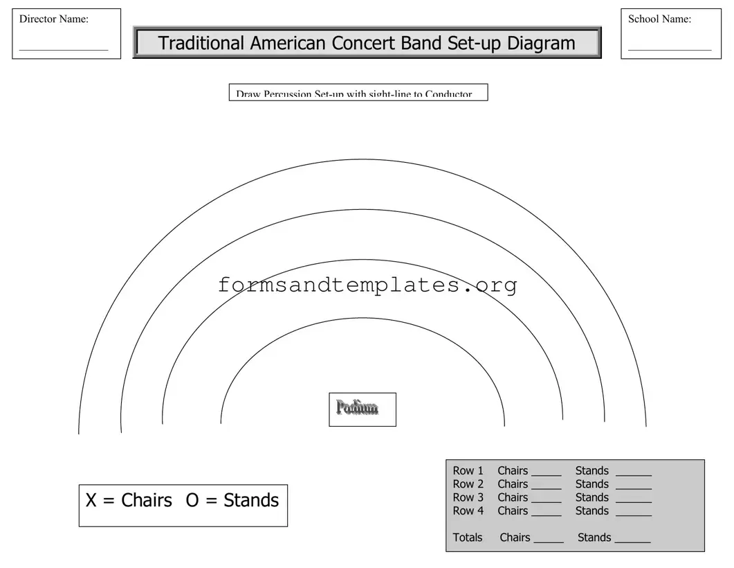 Printable Band Seating Chart Template