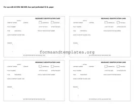 Printable Acord 50 WM Template