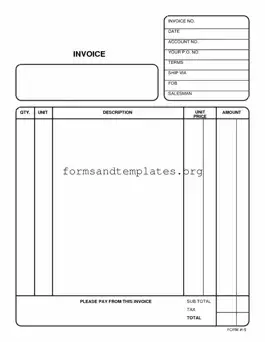 Printable Free And Invoice Pdf Template