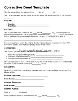 Attorney-Verified Corrective Deed Template