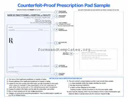 Printable Prescription Pad Template