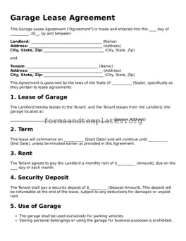 Attorney-Verified Garage Lease Agreement Template