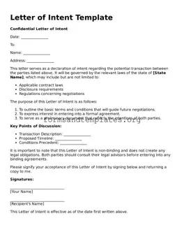 Attorney-Verified Letter of Intent Template