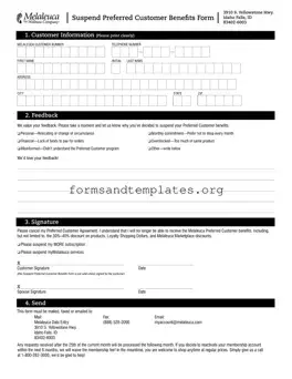 Printable Melaleuca Cancellation Template
