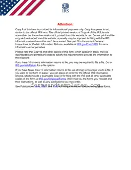 Printable IRS 1099-MISC Template