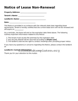 Attorney-Verified Notice of Lease Non-Renewal Template