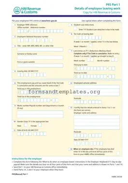 Printable P 45 It Template