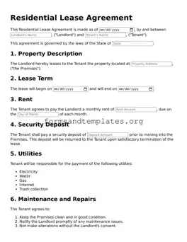 Attorney-Verified Lease Agreement Template