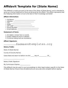Attorney-Verified Affidavit Template