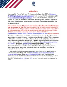 Printable IRS W-2 Template